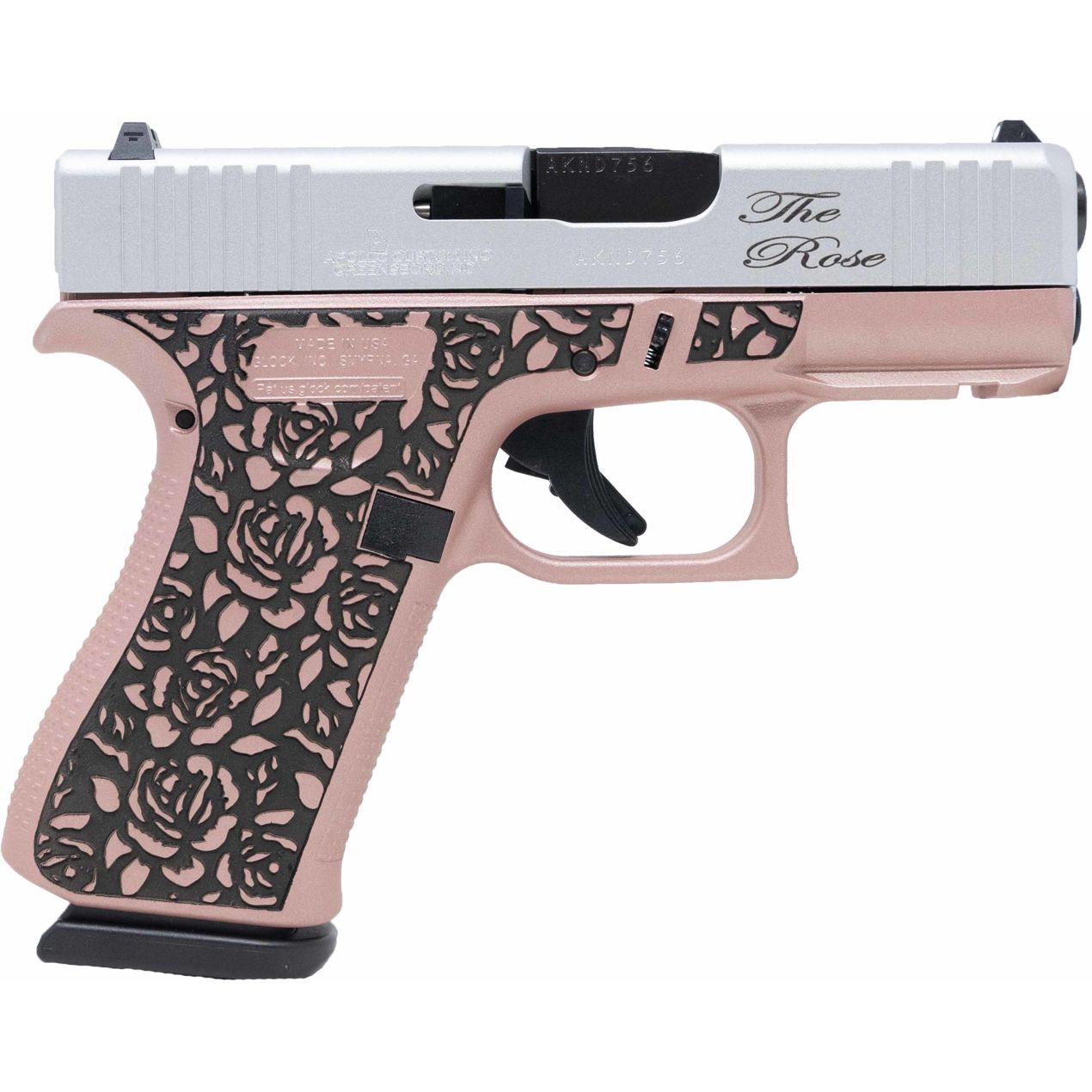 Handguns Apollo Custom|Glock 43X 9MMLUGER GLK 43X 9MM 10R ROSE RG SA RL